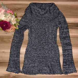 Derek Heart gray cowl neck sweater